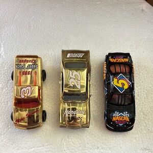 NASCAR Die-Cast Toy Cars Set - Gold and Black